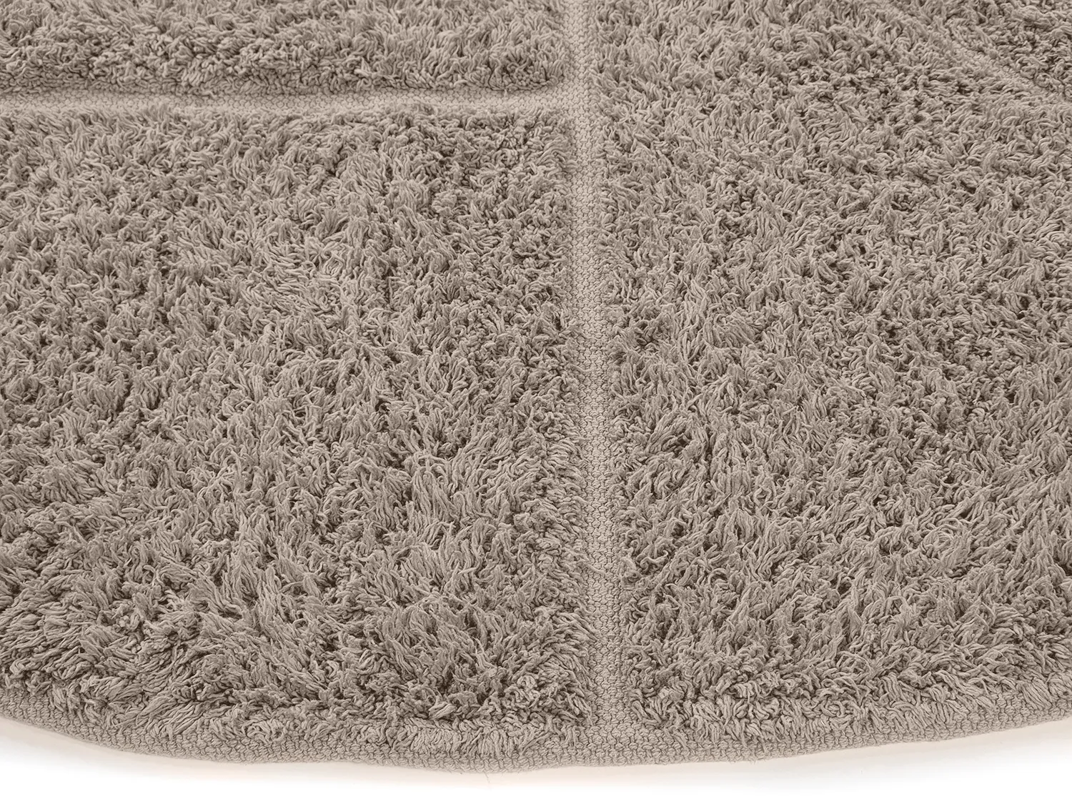 Tapis rond - Cremona Natural Cotton Shaggy (taupe)