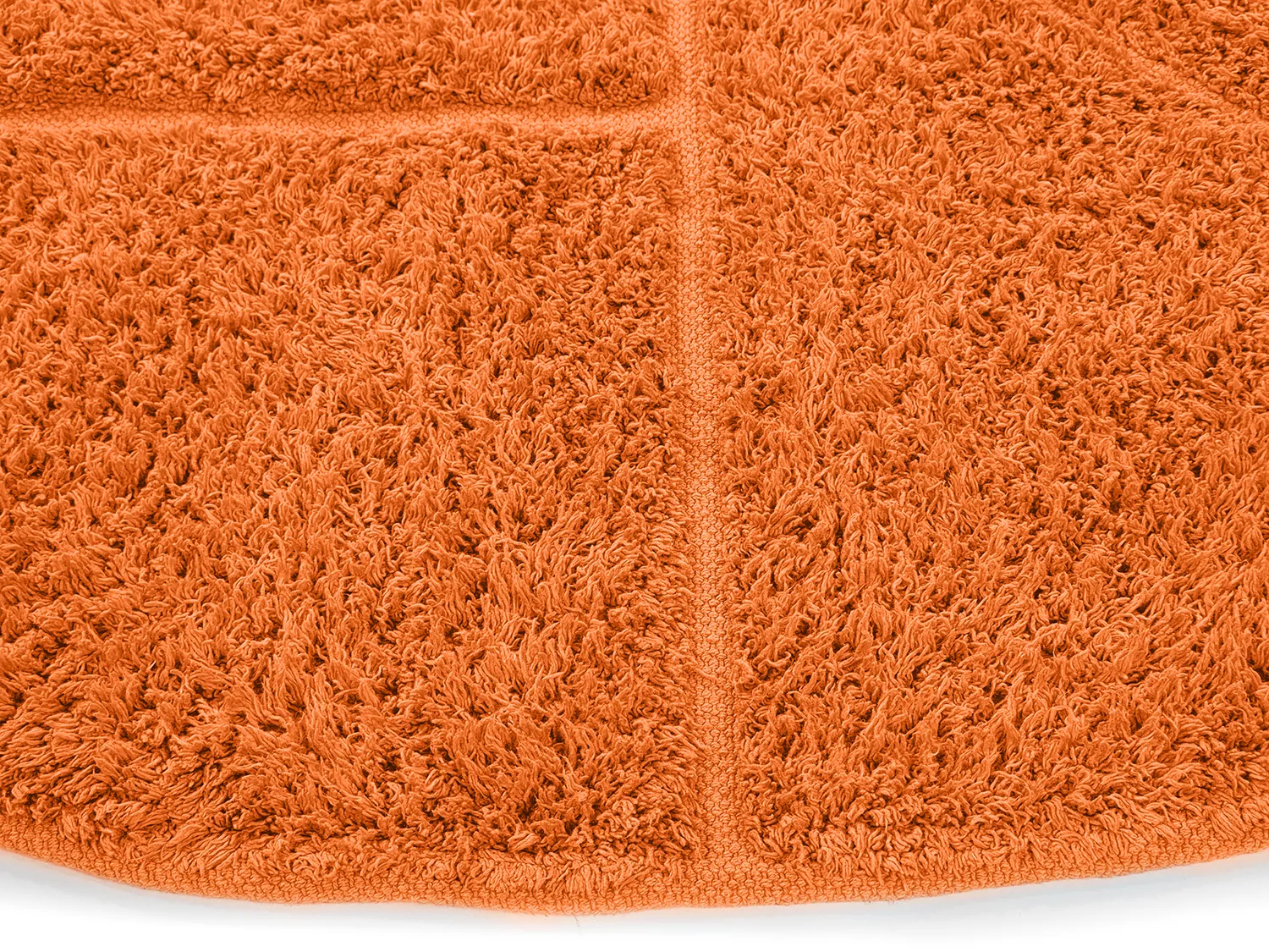Tapis rond - Cremona Natural Cotton Shaggy (orange)