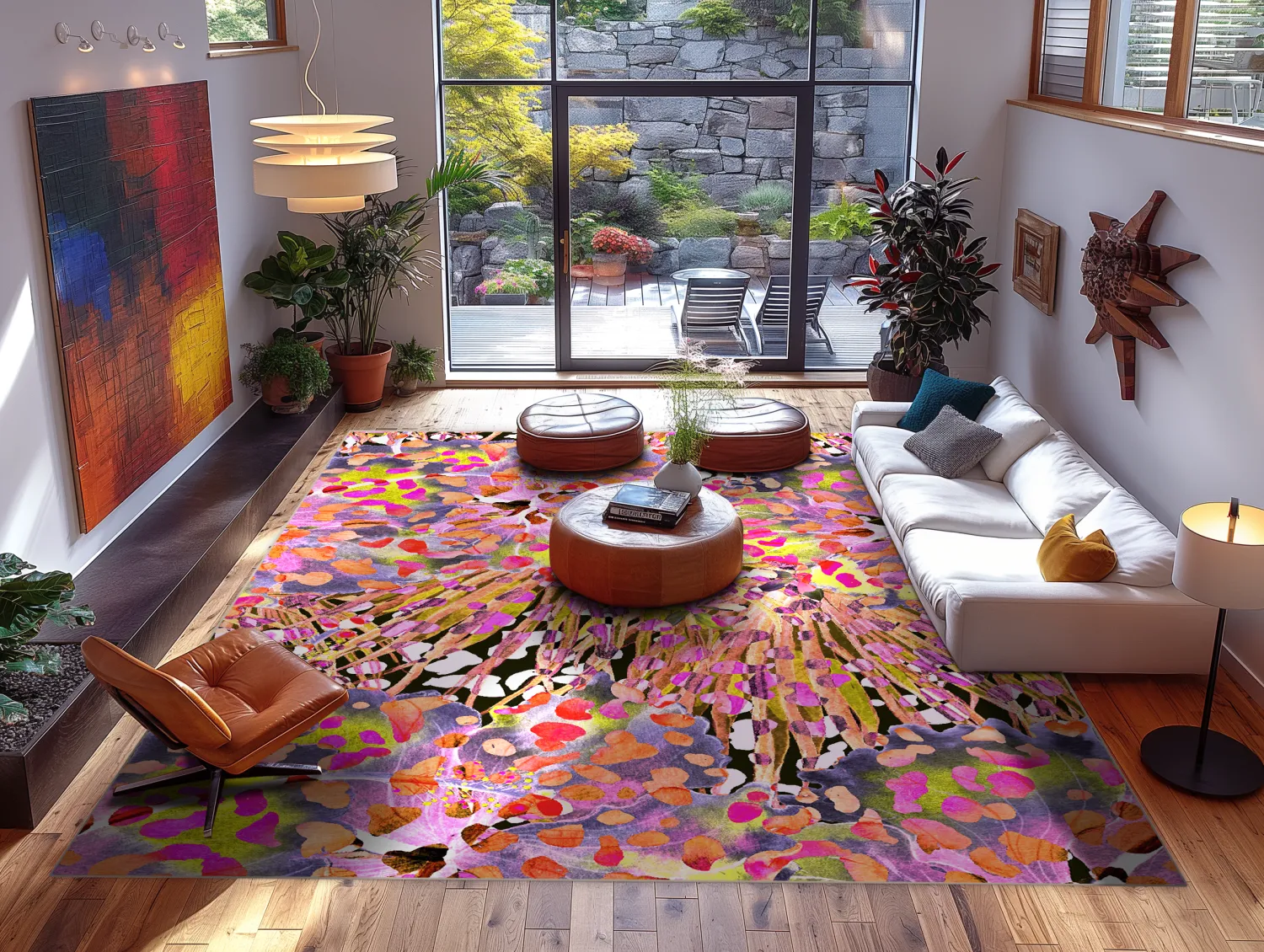 Tapis Wilton - Dottie (rose/multicolore)