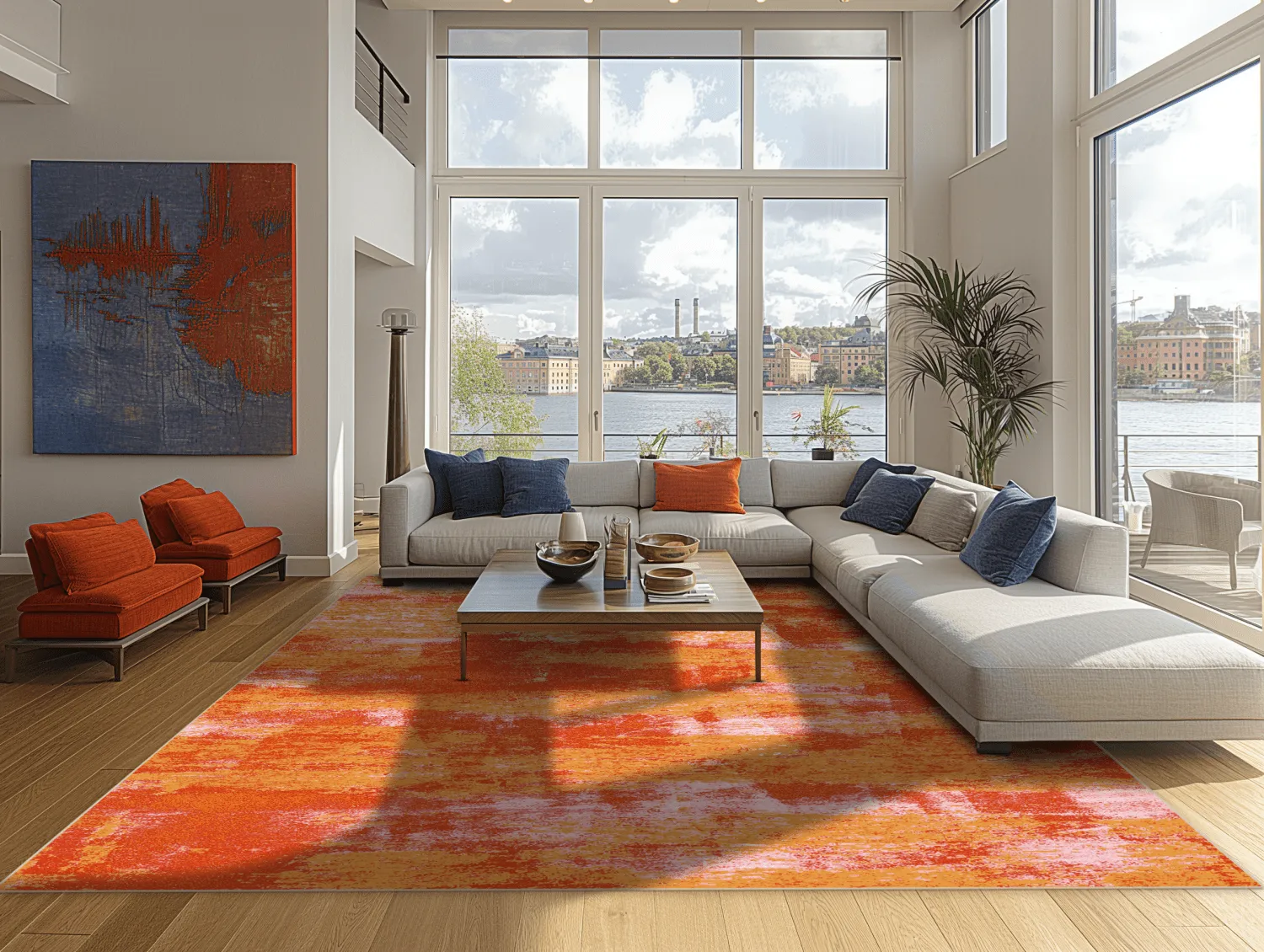 Tapis Wilton - Drew (orange)