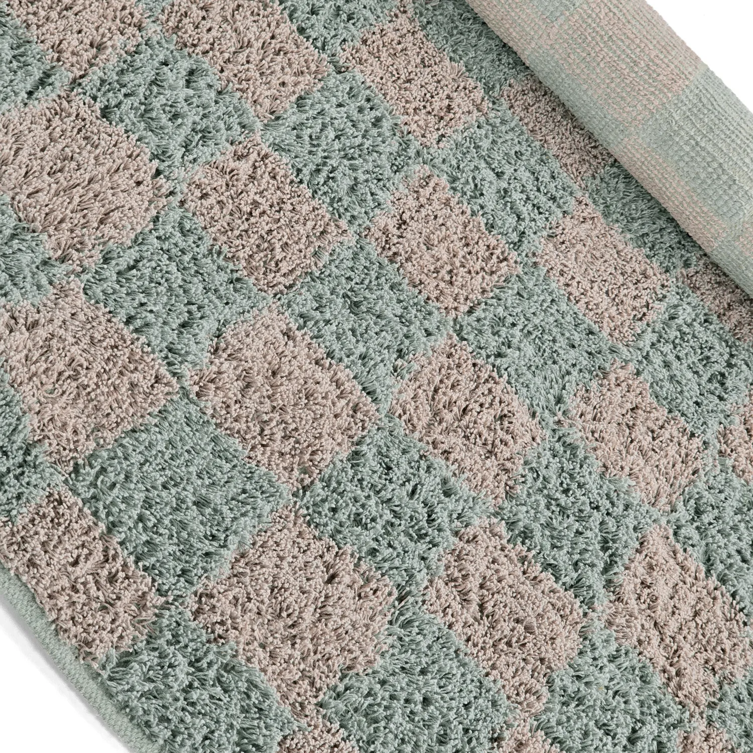 Tapis rond - Elsey Natural Cotton Shaggy (siva/roza)