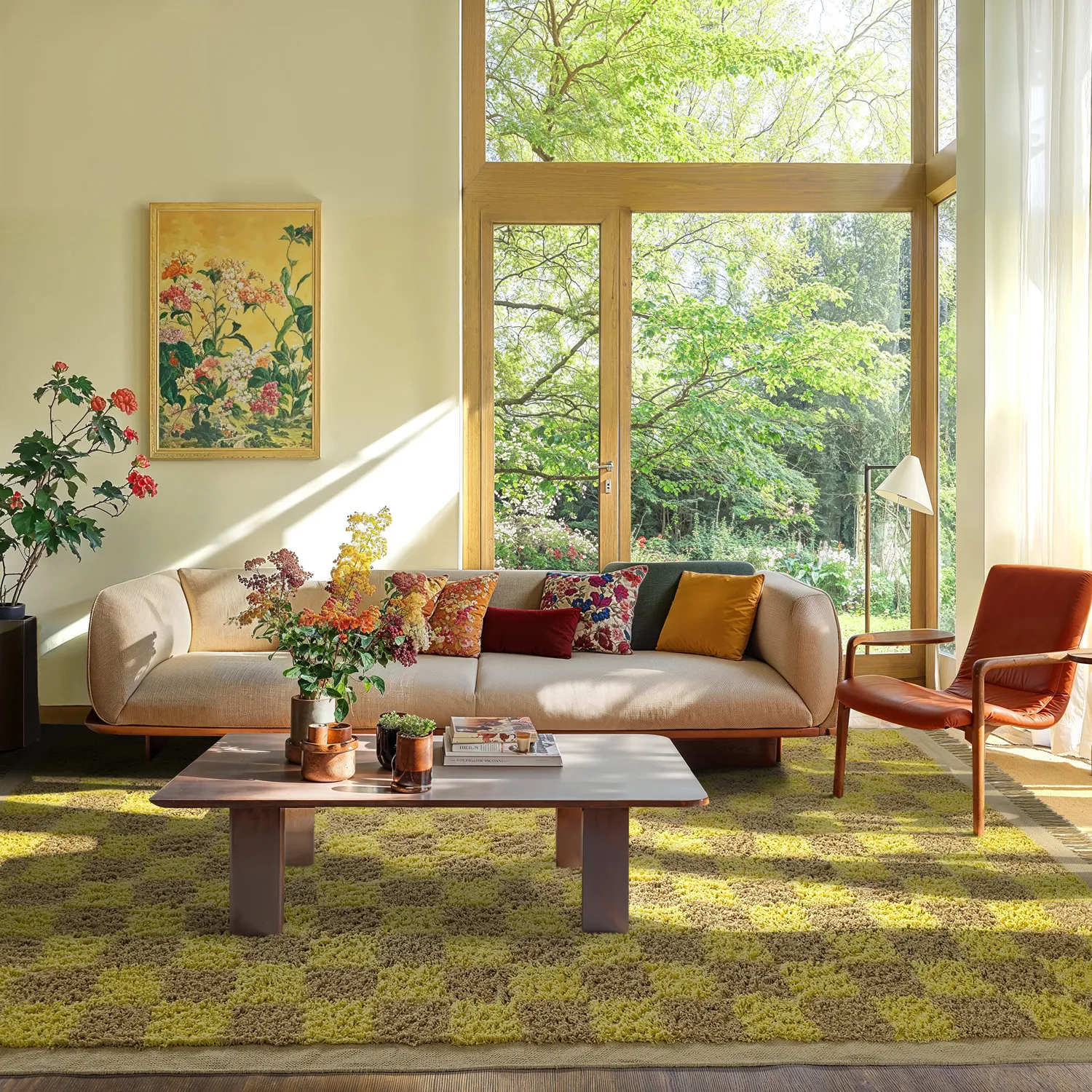 Tapis à poils longs - Elsey Natural Cotton Shaggy (rumeno/bege)