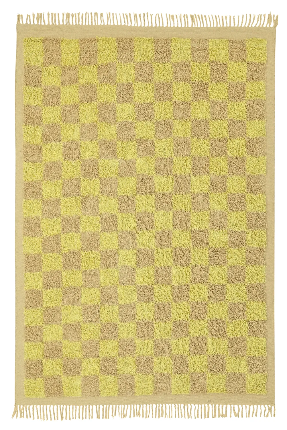 Tapis à poils longs - Elsey Natural Cotton Shaggy (rumeno/bege)