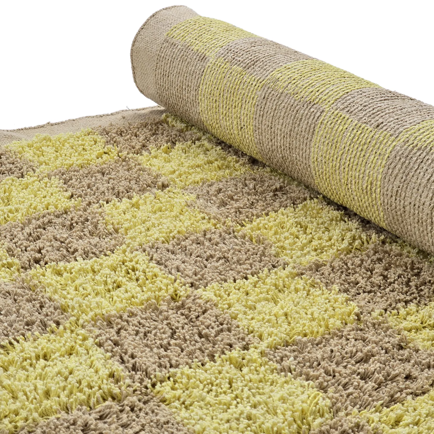 Tapis à poils longs - Elsey Natural Cotton Shaggy (rumeno/bege)