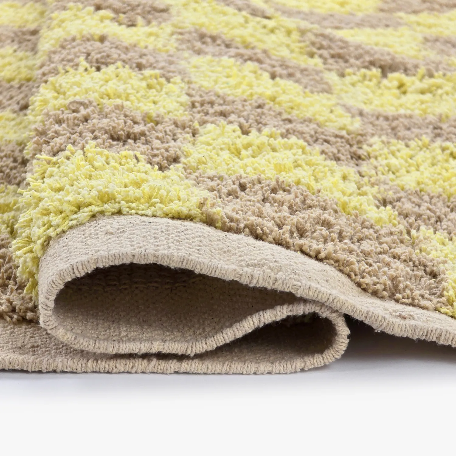 Tapis à poils longs - Elsey Natural Cotton Shaggy (rumeno/bege)