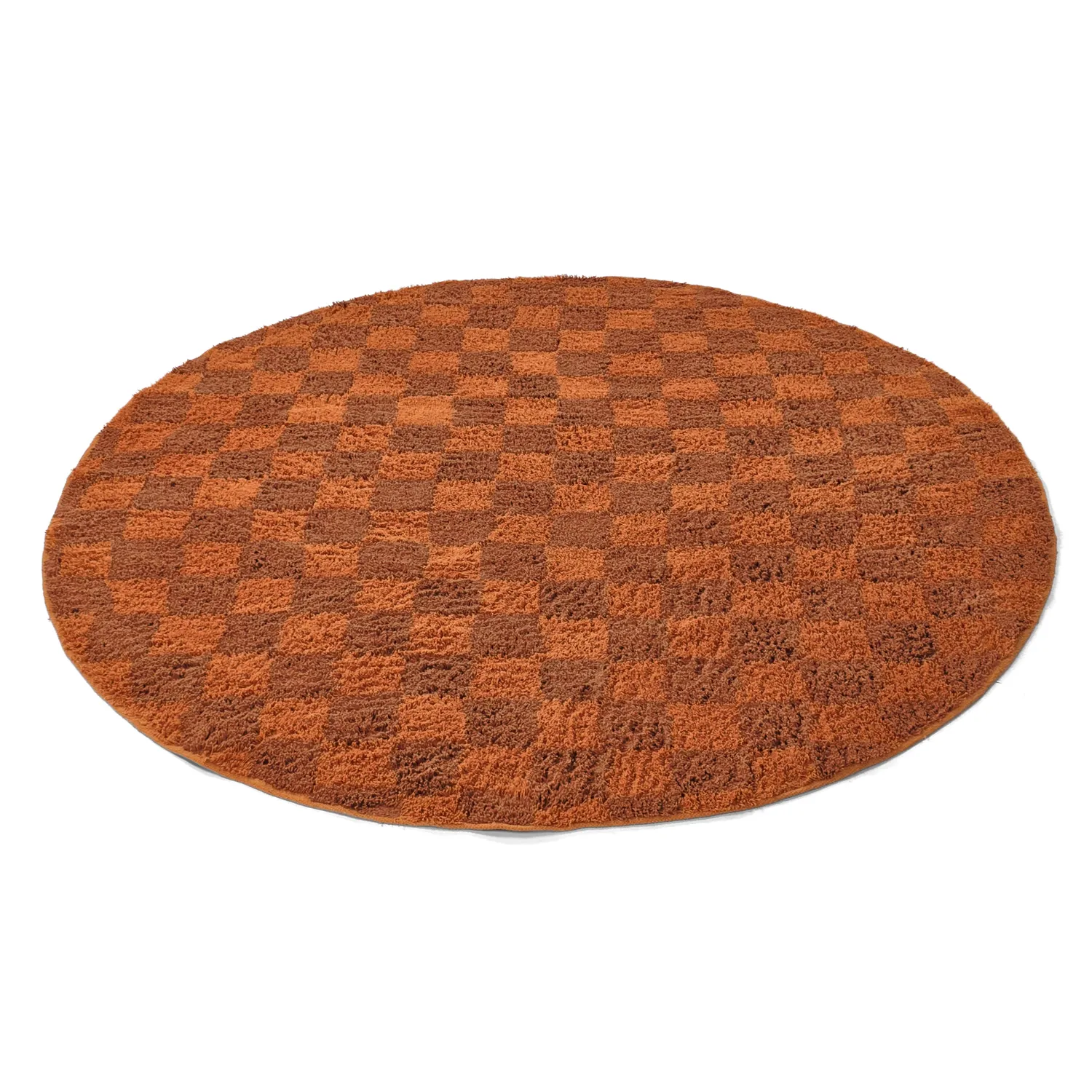 Tapis rond - Elsey Natural Cotton Shaggy (oranžna/rdeča)
