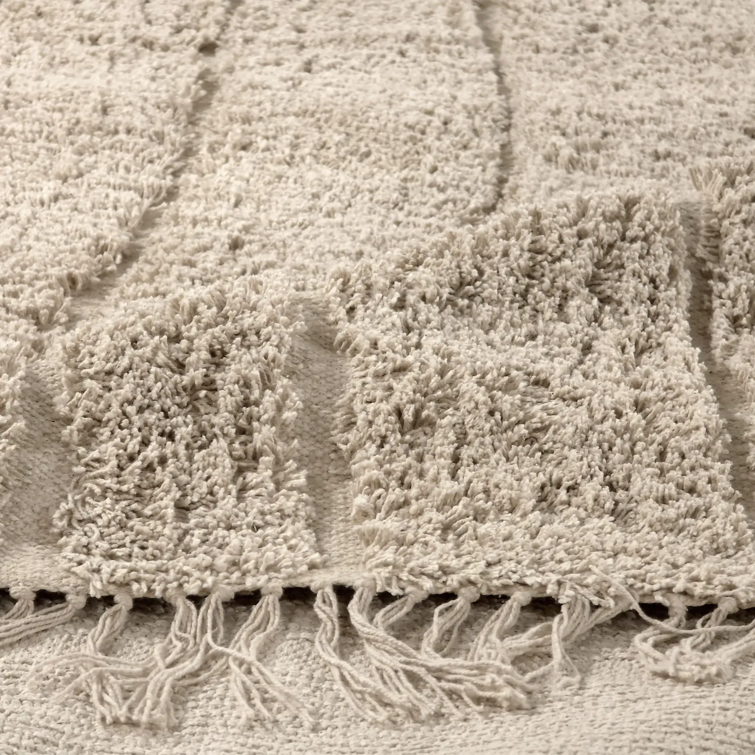 Tapis à poils longs - Farley Natural Cotton Shaggy (bež)