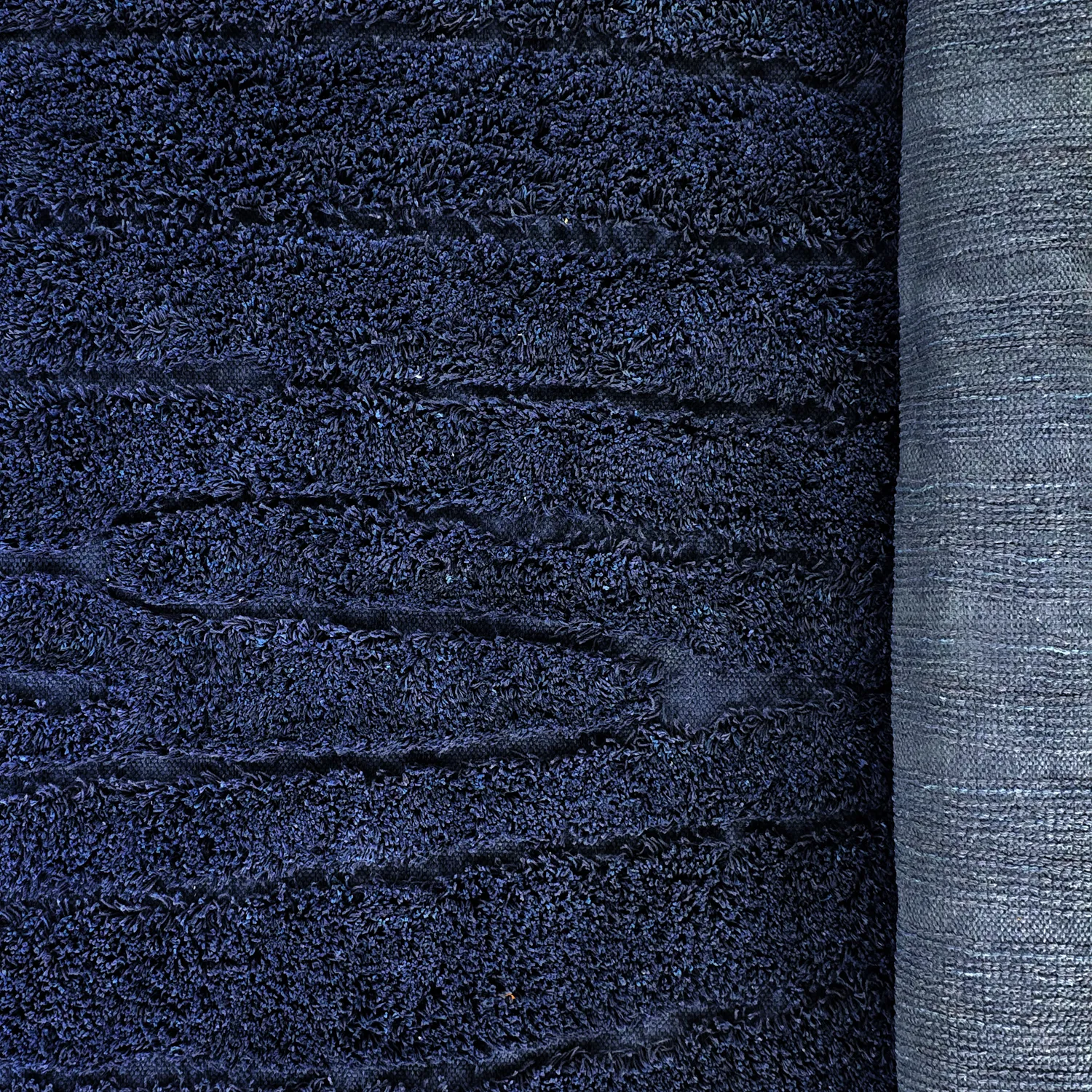 Tapis à poils longs - Farley Natural Cotton Shaggy (modra)