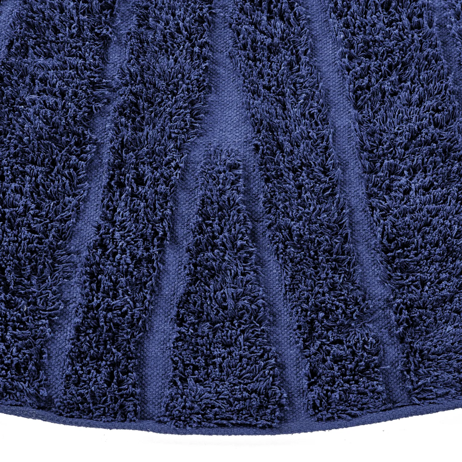 Tapis rond - Farley Natural Cotton Shaggy (modra)