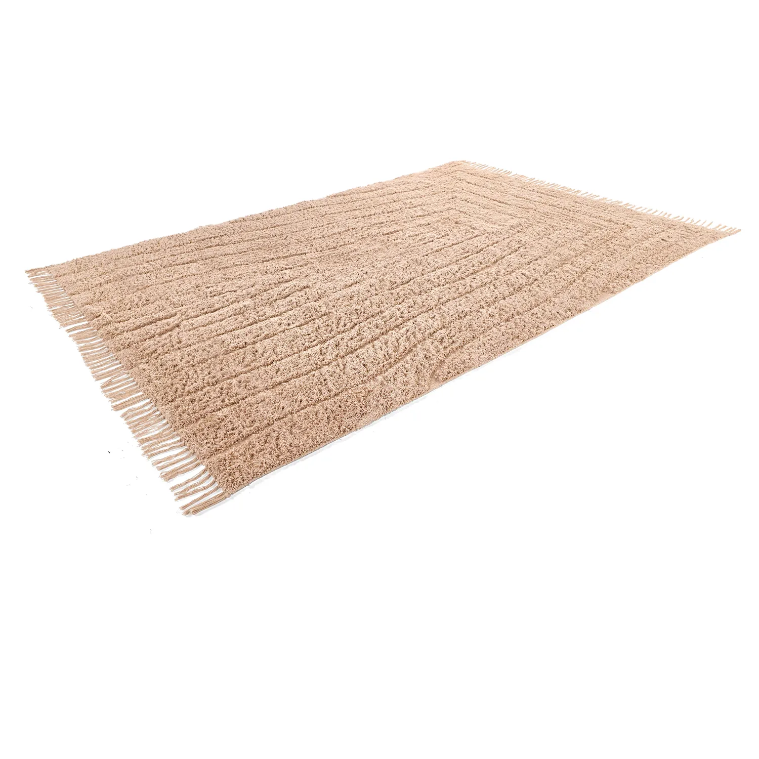 Tapis à poils longs - Farley Natural Cotton Shaggy (roza)