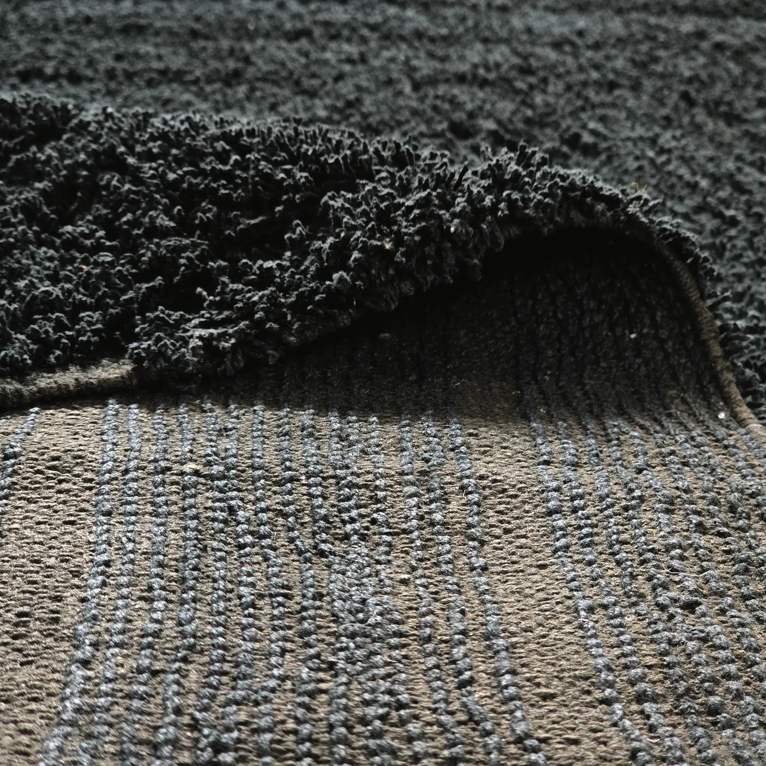 Tapis à poils longs - Farley Natural Cotton Shaggy (črna)