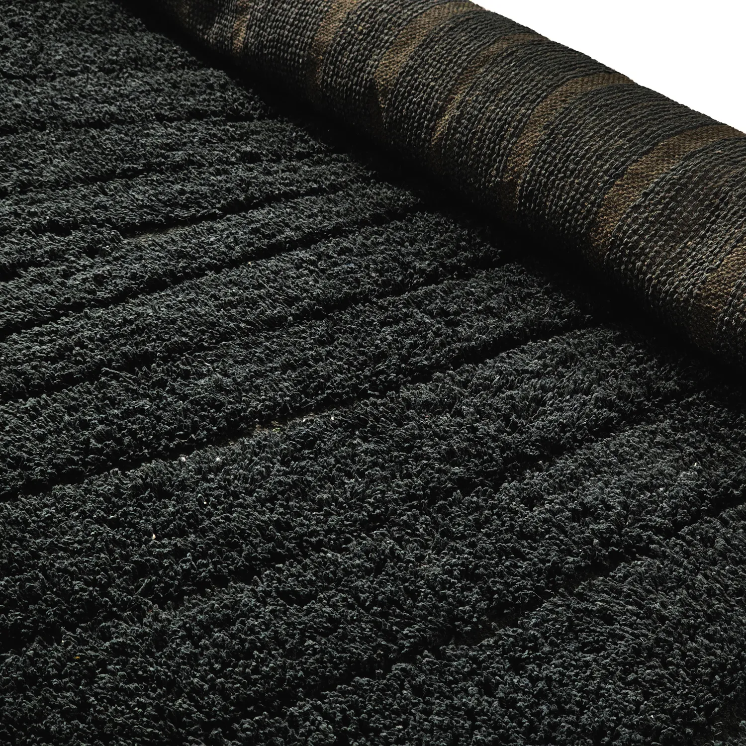 Tapis à poils longs - Farley Natural Cotton Shaggy (črna)