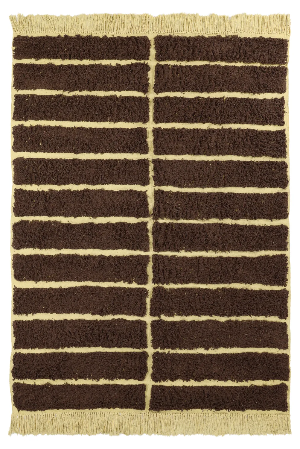 Tapis shaggy - Ikara Natural Cotton Shaggy (marron)