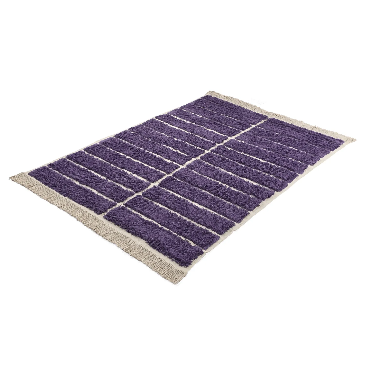 Tapis shaggy - Ikara Natural Cotton Shaggy (violet)