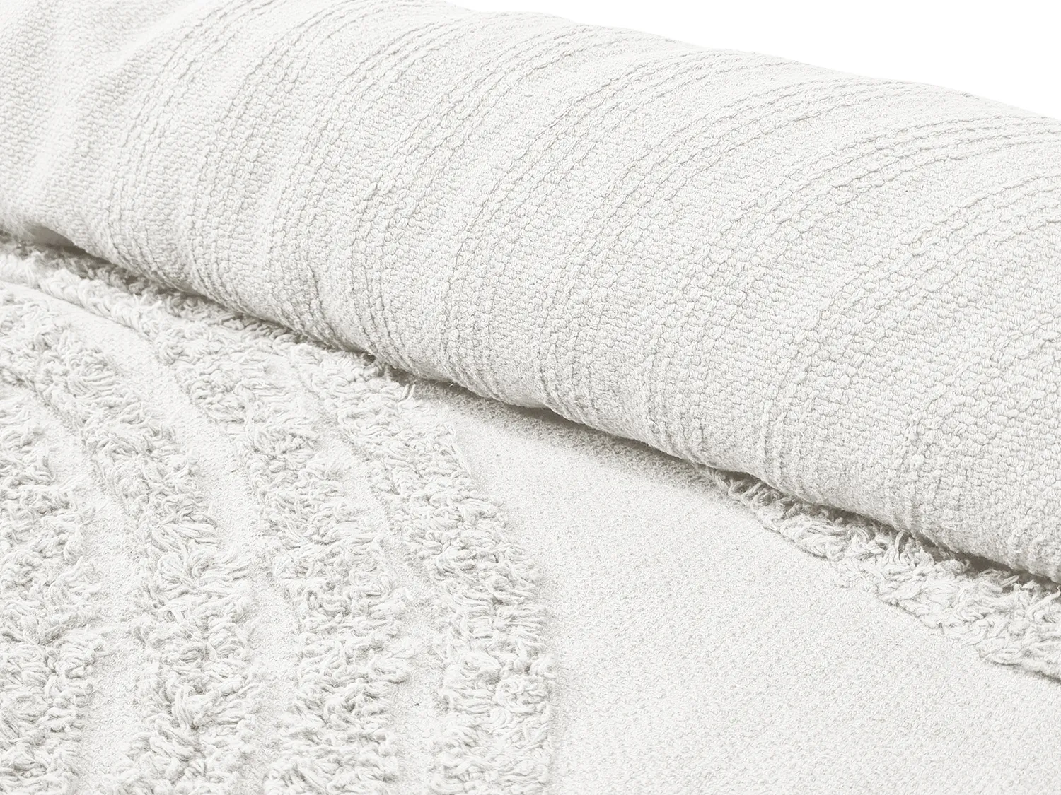 Tapis rond - Jovie Natural Cotton Shaggy (blanc cassé)