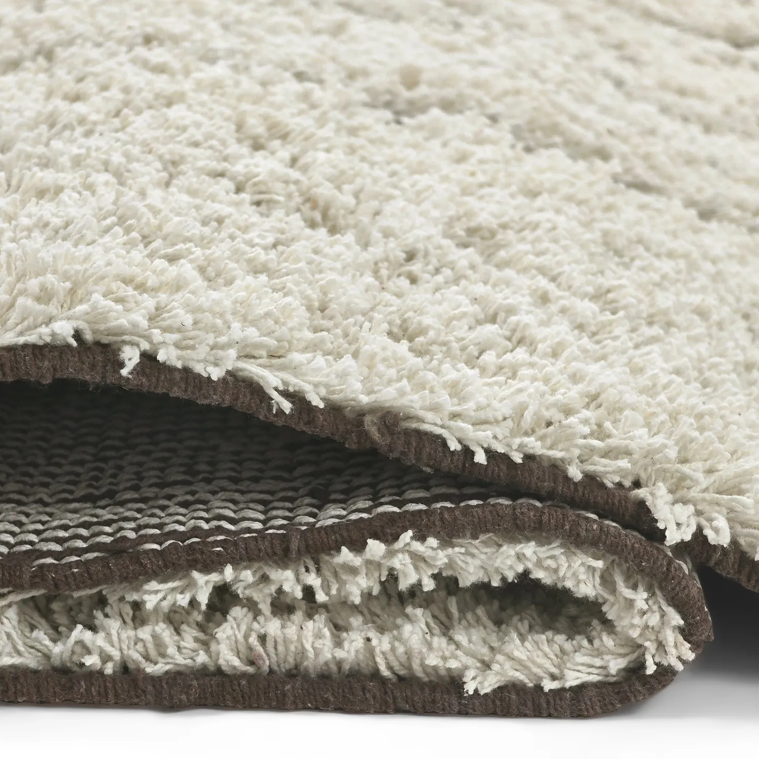Tapis à poils longs - Kindon Natural Cotton Shaggy (umazano bela/rjava)