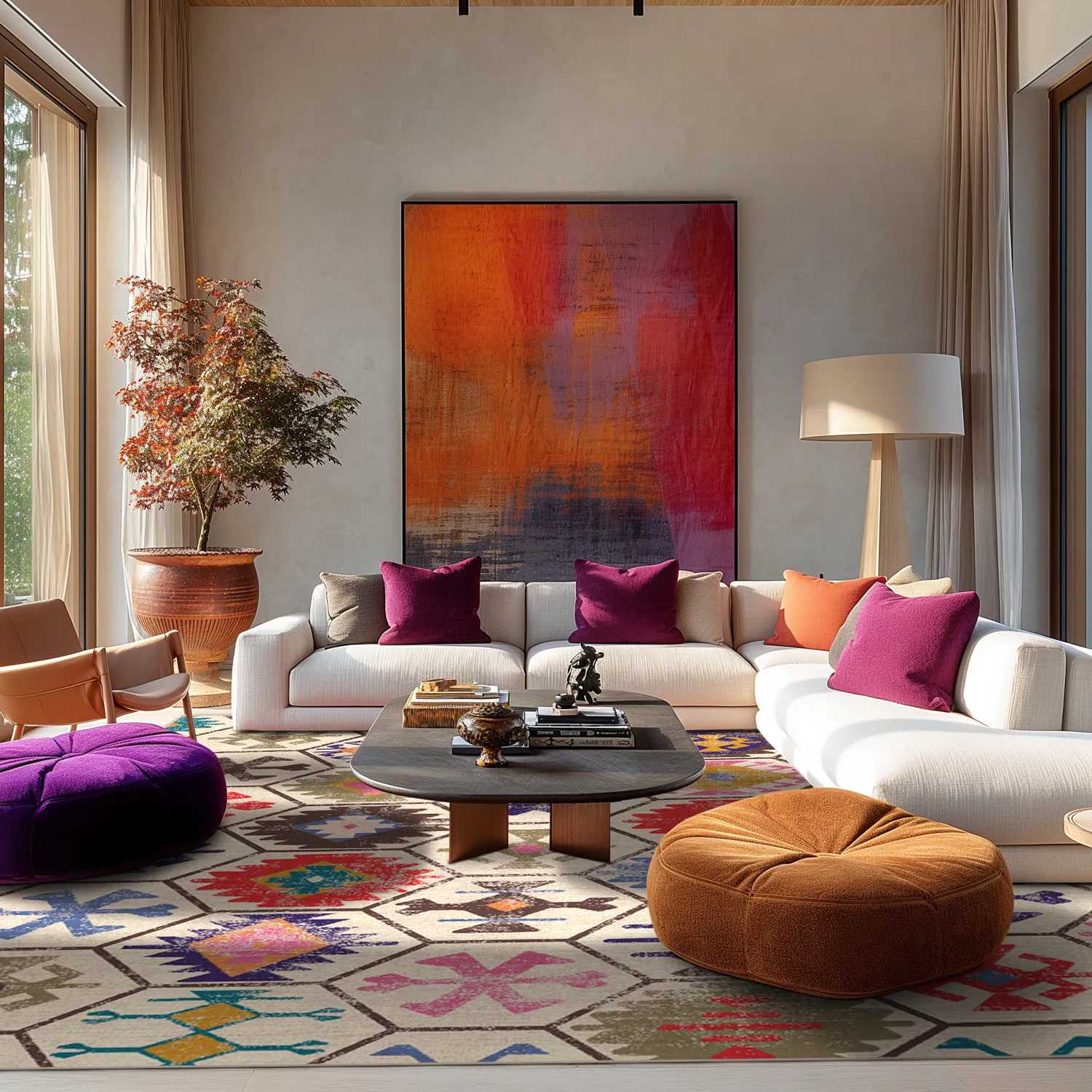 Tapis Wilton - Kulu (multicolore)