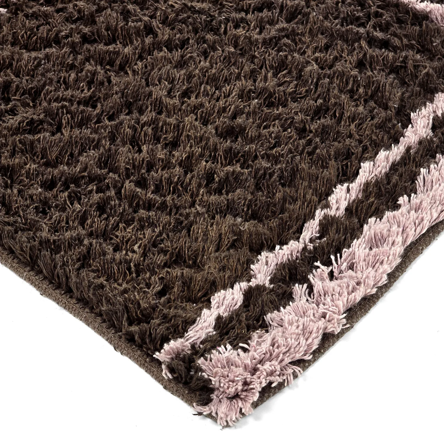 Tapis à poils longs - Lana Natural Cotton Shaggy (marron)