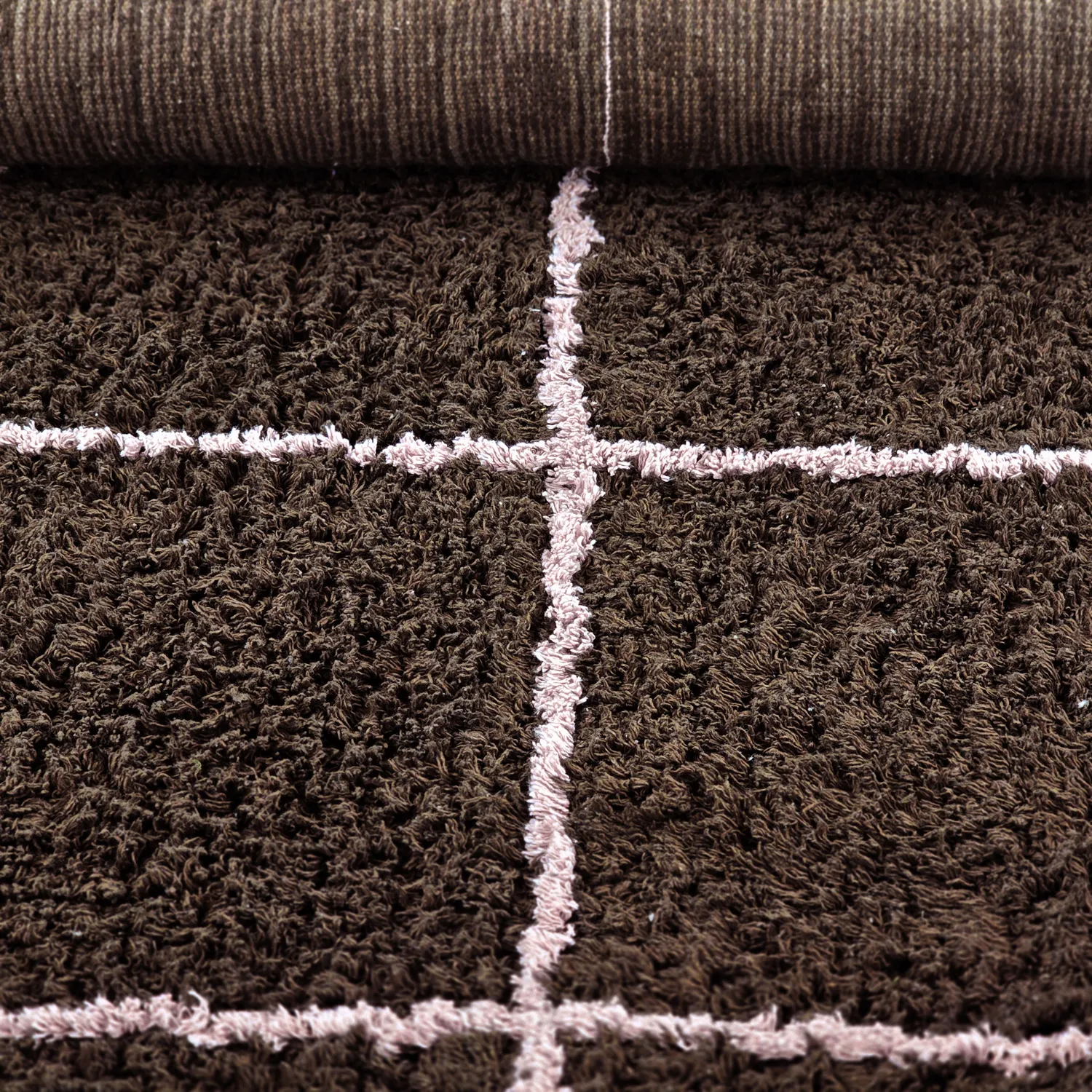 Tapis à poils longs - Lana Natural Cotton Shaggy (marron)