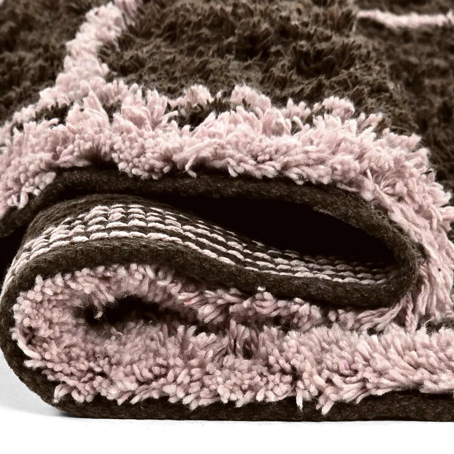 Tapis rond - Lana Natural Cotton Shaggy (marron)