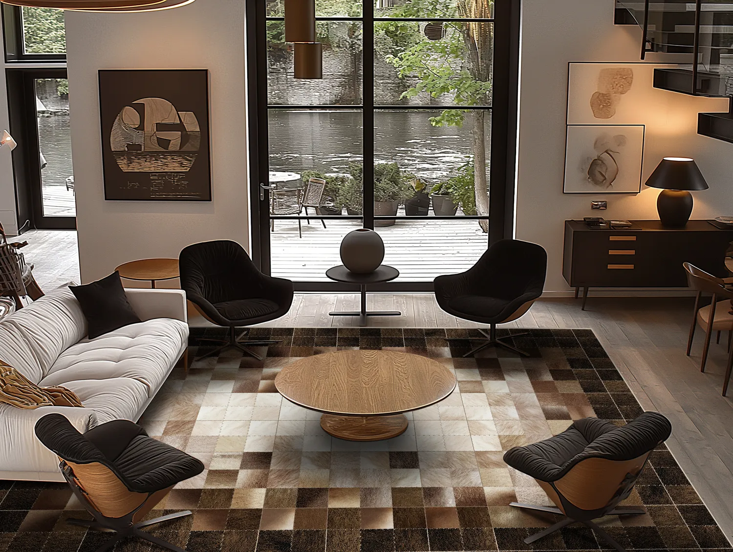 Tapis Wilton - Livada (marron/multicolore)