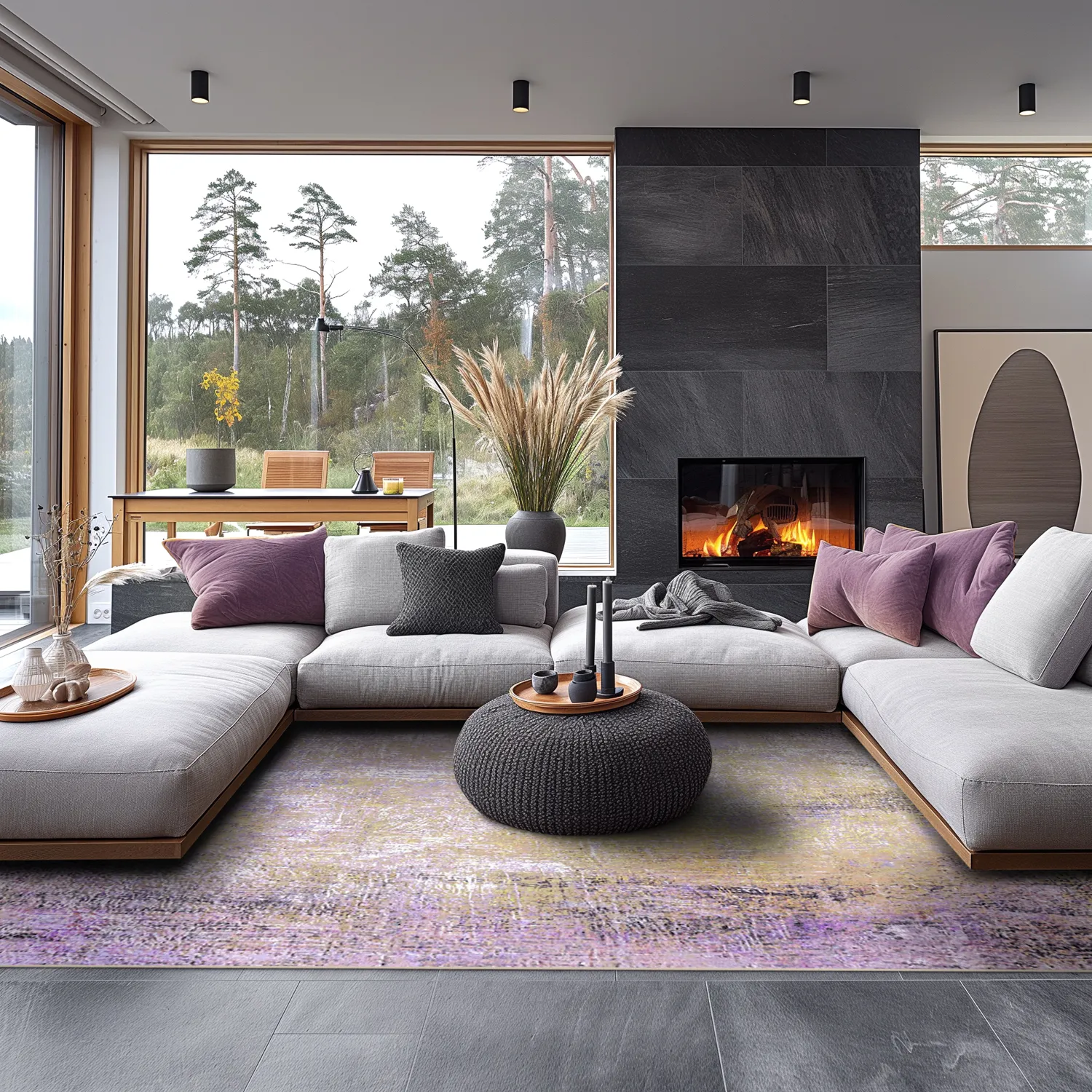 Tapis Wilton - Loures (violet)