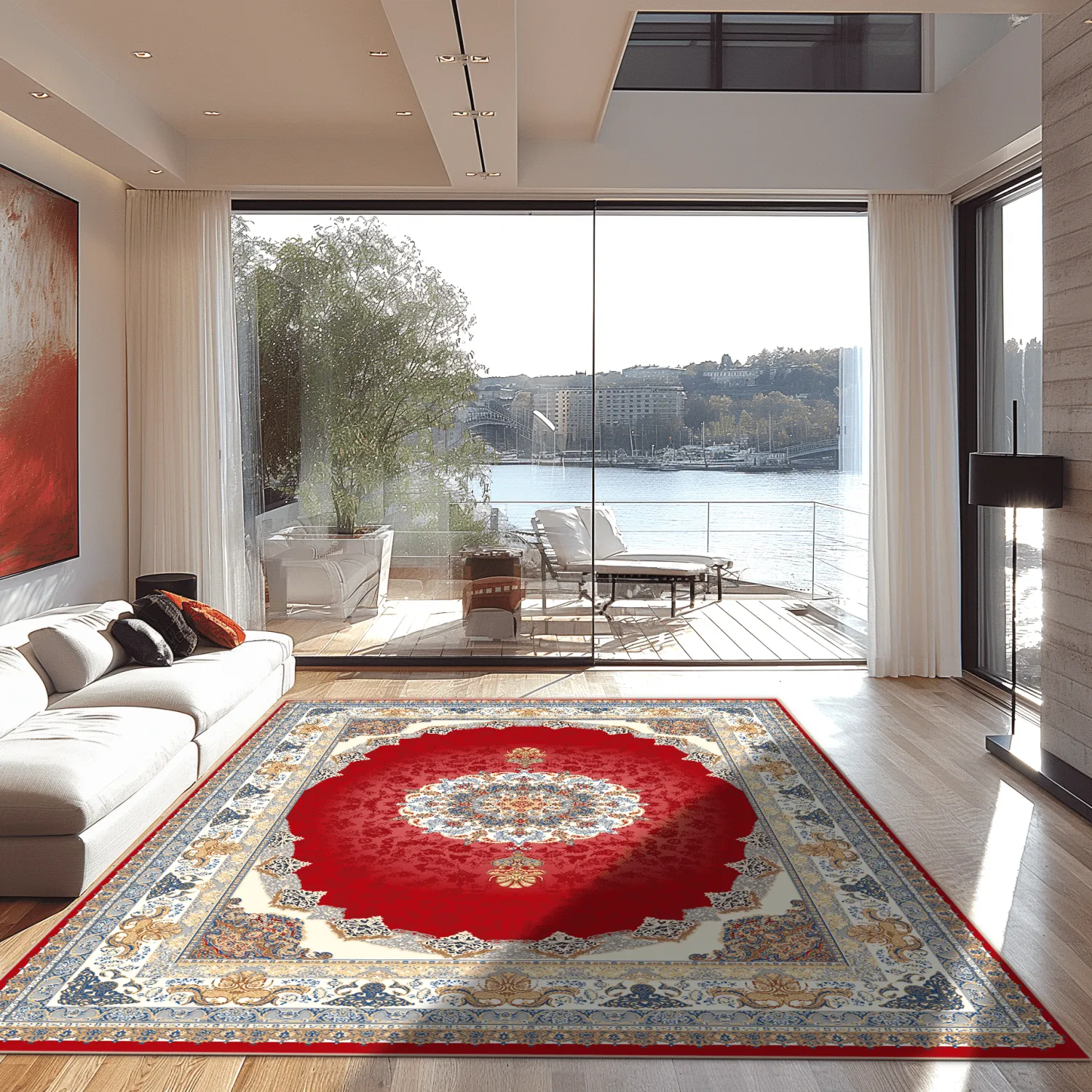 Tapis Wilton - Lukla (rouge)