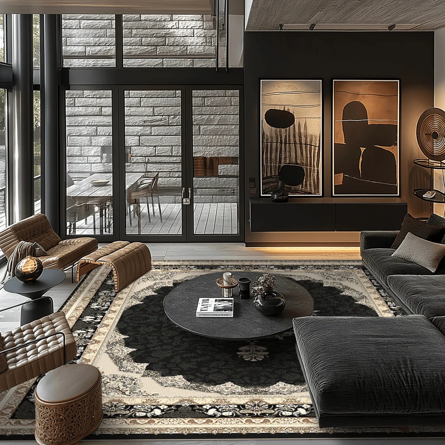 Tapis Wilton - Lukla (noir)