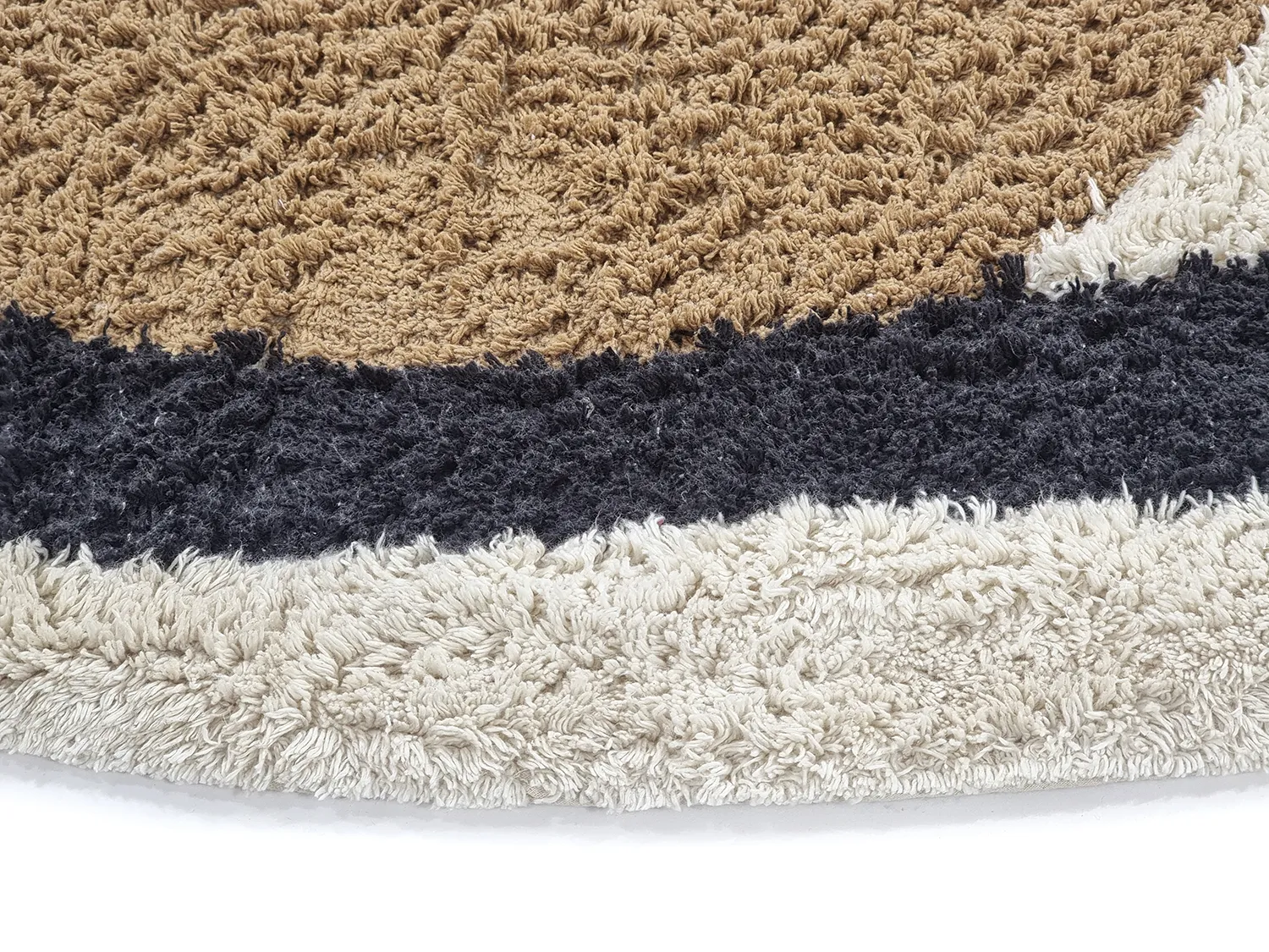 Tapis rond - Mantona Natural Cotton Shaggy (multi)