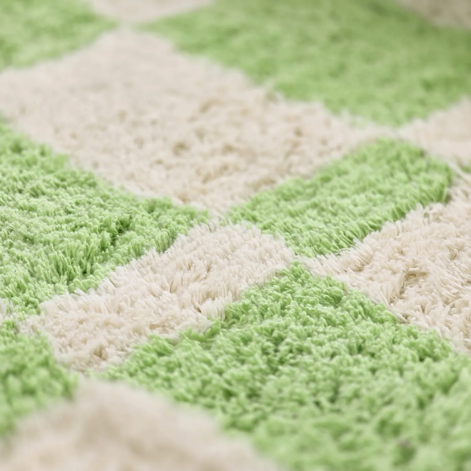 Tapis shaggy - Maranello Natural Cotton Shaggy (vert)