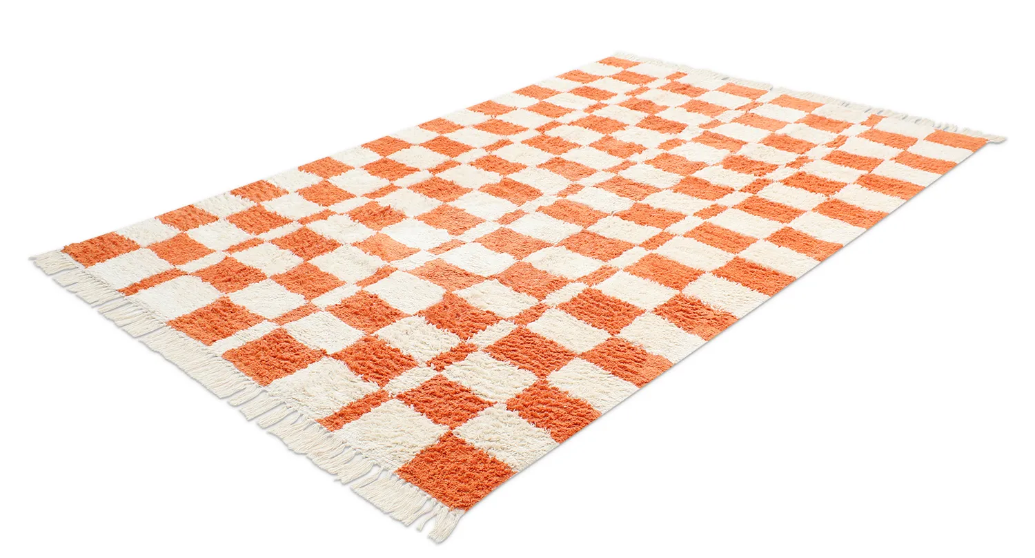 Tapis shaggy - Maranello Natural Cotton Shaggy (orange)