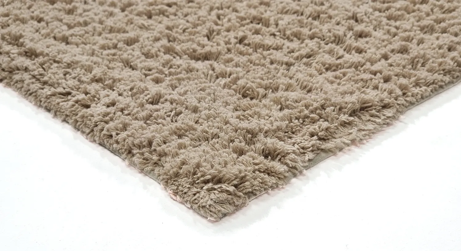 Tapis à poils longs - Mareto Natural Cotton Shaggy (marron)