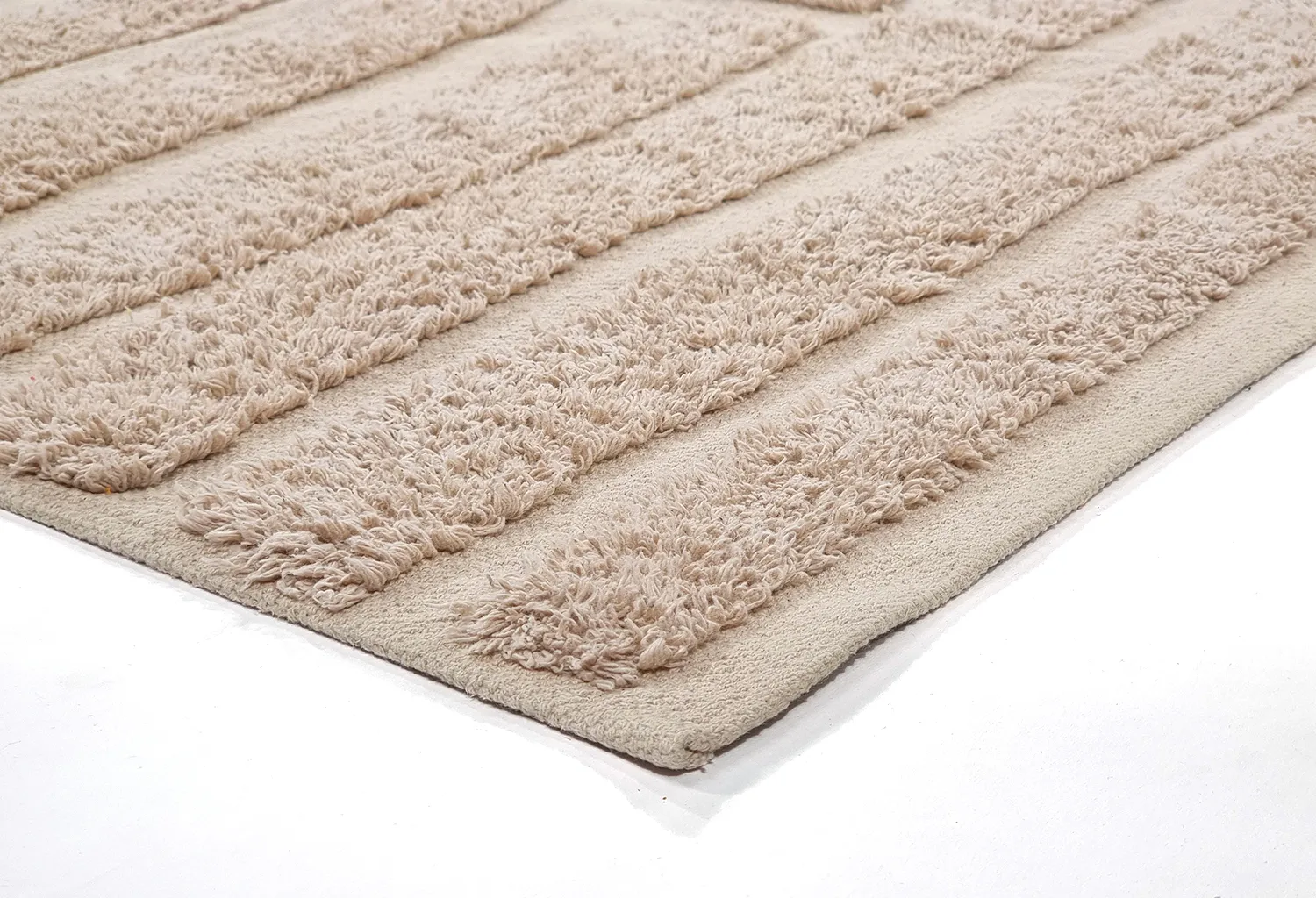 Tapis shaggy - Margo Natural Cotton Shaggy (beige)