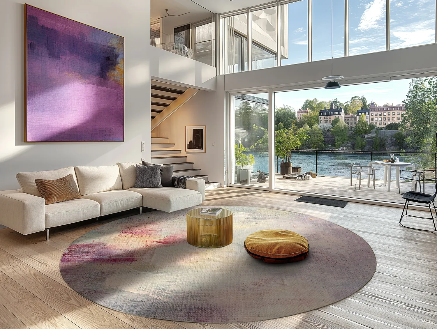 Tapis rond - Mogoro (multicolore)