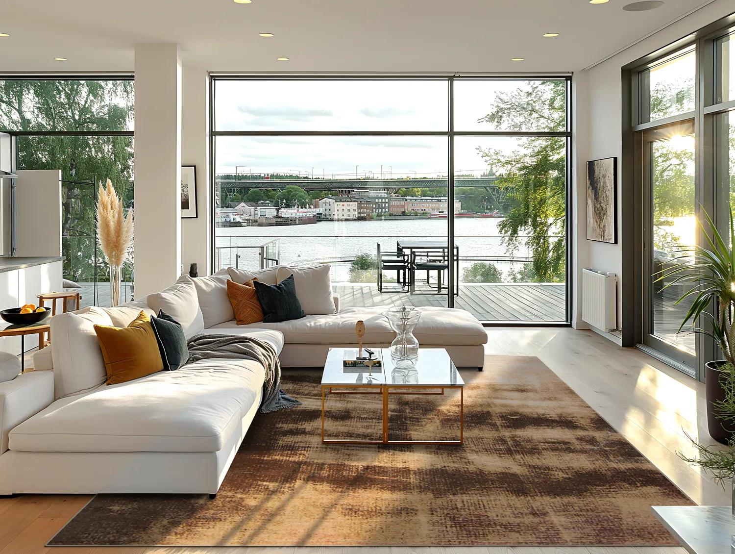 Tapis Wilton - Olmedo (marron/beige)