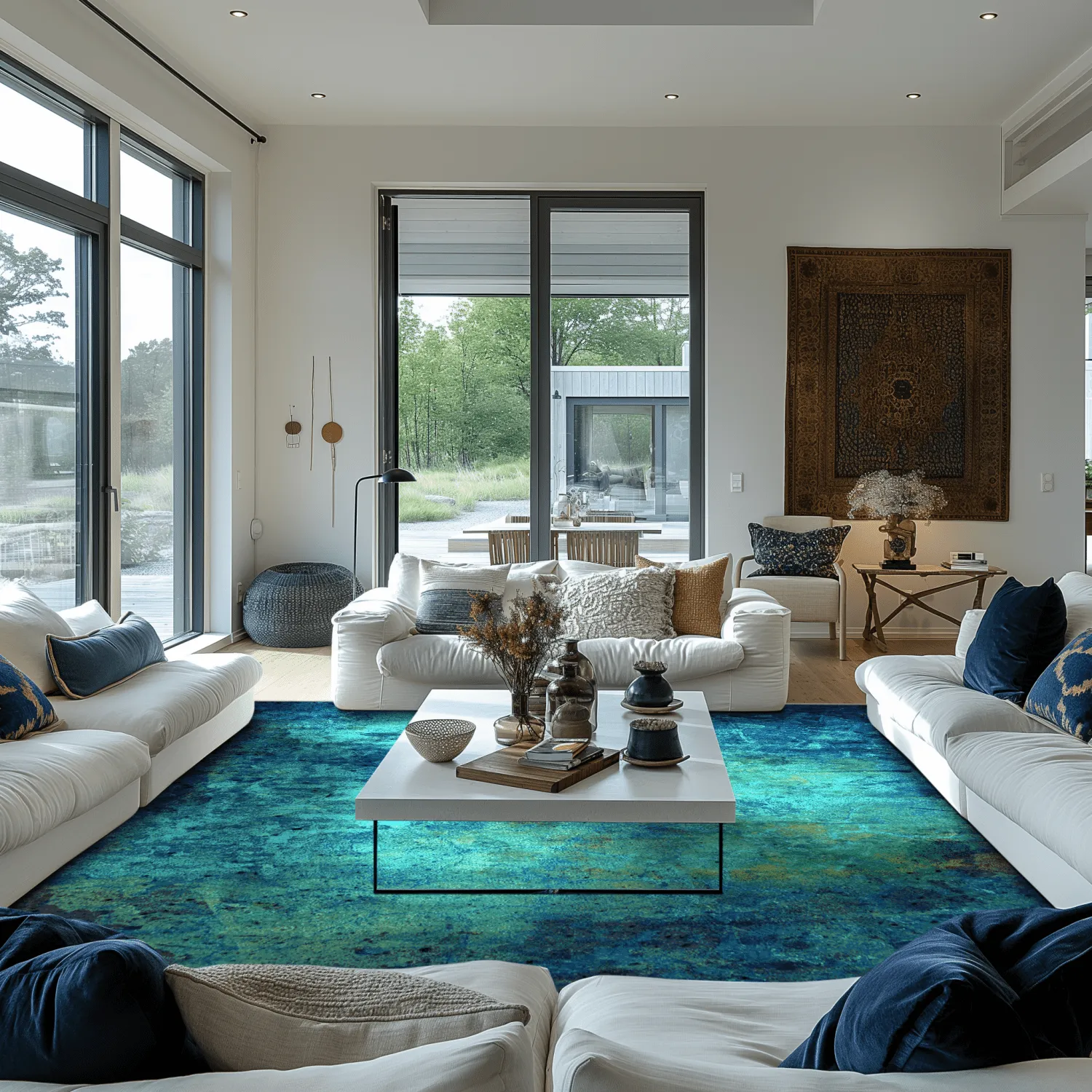 Tapis Wilton - Pardos (bleu)