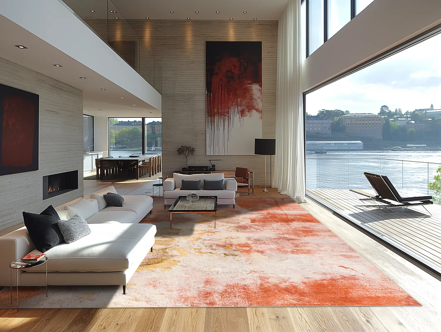 Tapis Wilton - Periana (rose/multicolore)
