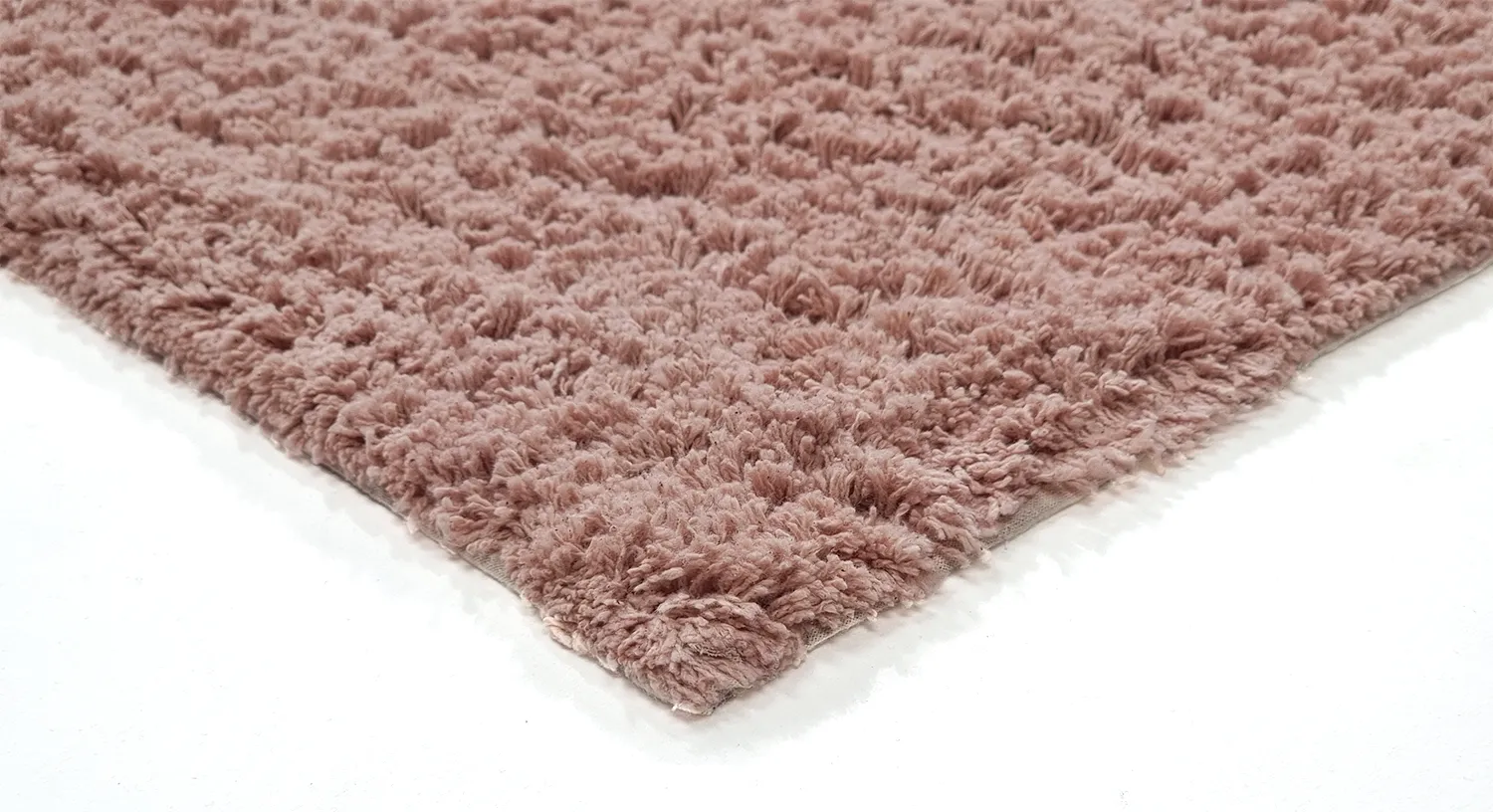 Tapis à poils longs - Pione Natural Cotton Shaggy (rose)