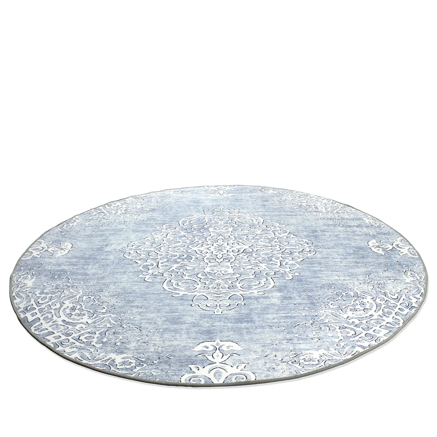 Tapis rond - Santi (bleu)