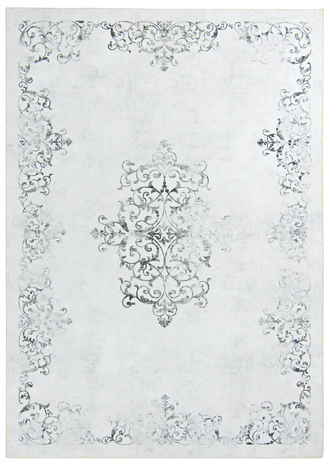Tapis Wilton - Santi (blanc/gris)