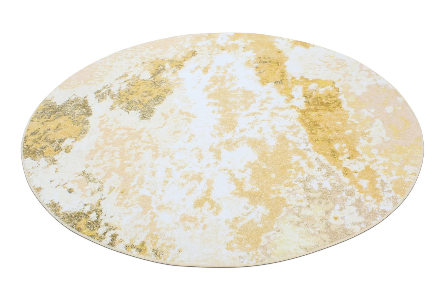 Tapis rond - Travale (jaune)