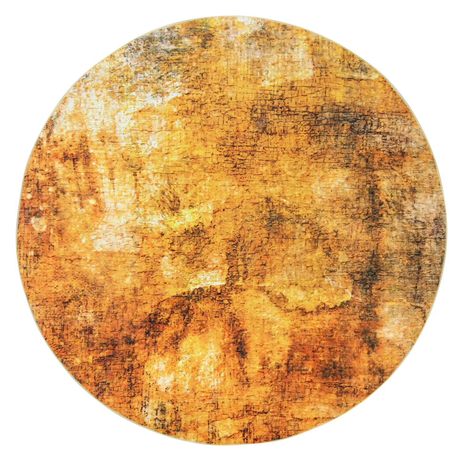 Tapis rond - Tremes (doré)