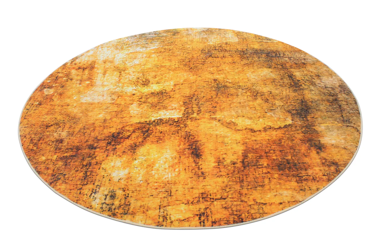 Tapis rond - Tremes (doré)