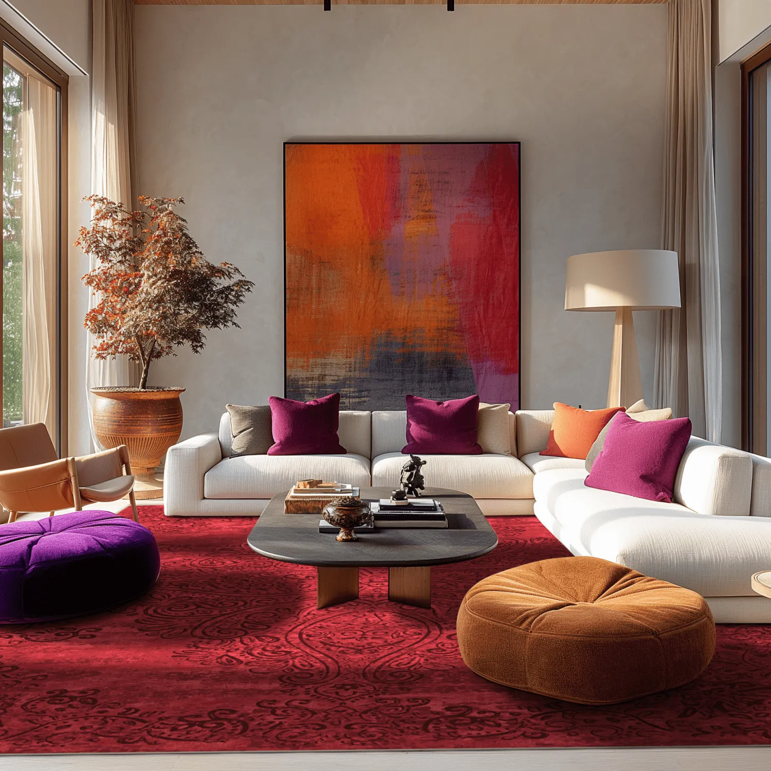 Tapis Wilton - Valenza (rouge)