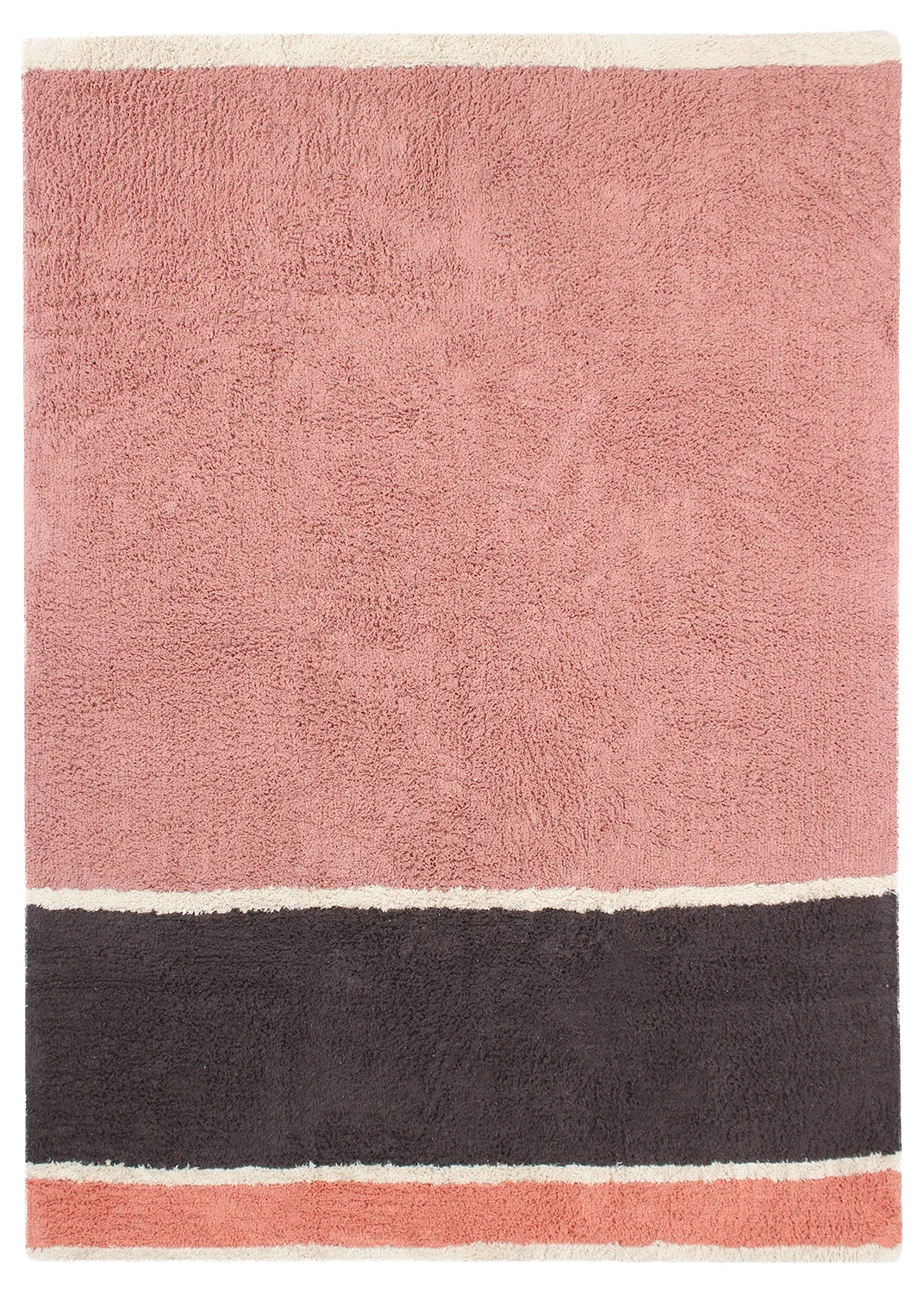 Tapis à poils longs - Vinci Natural Cotton Shaggy (rose)