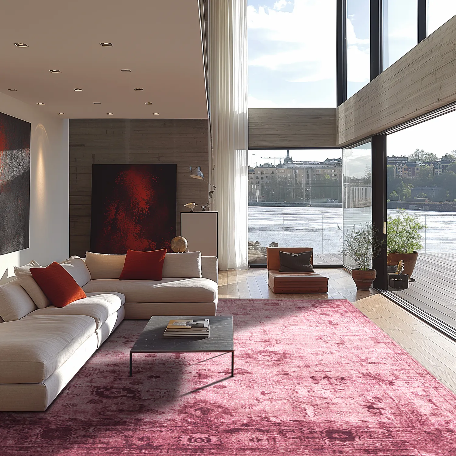 Tapis Wilton - Violetta (rose)