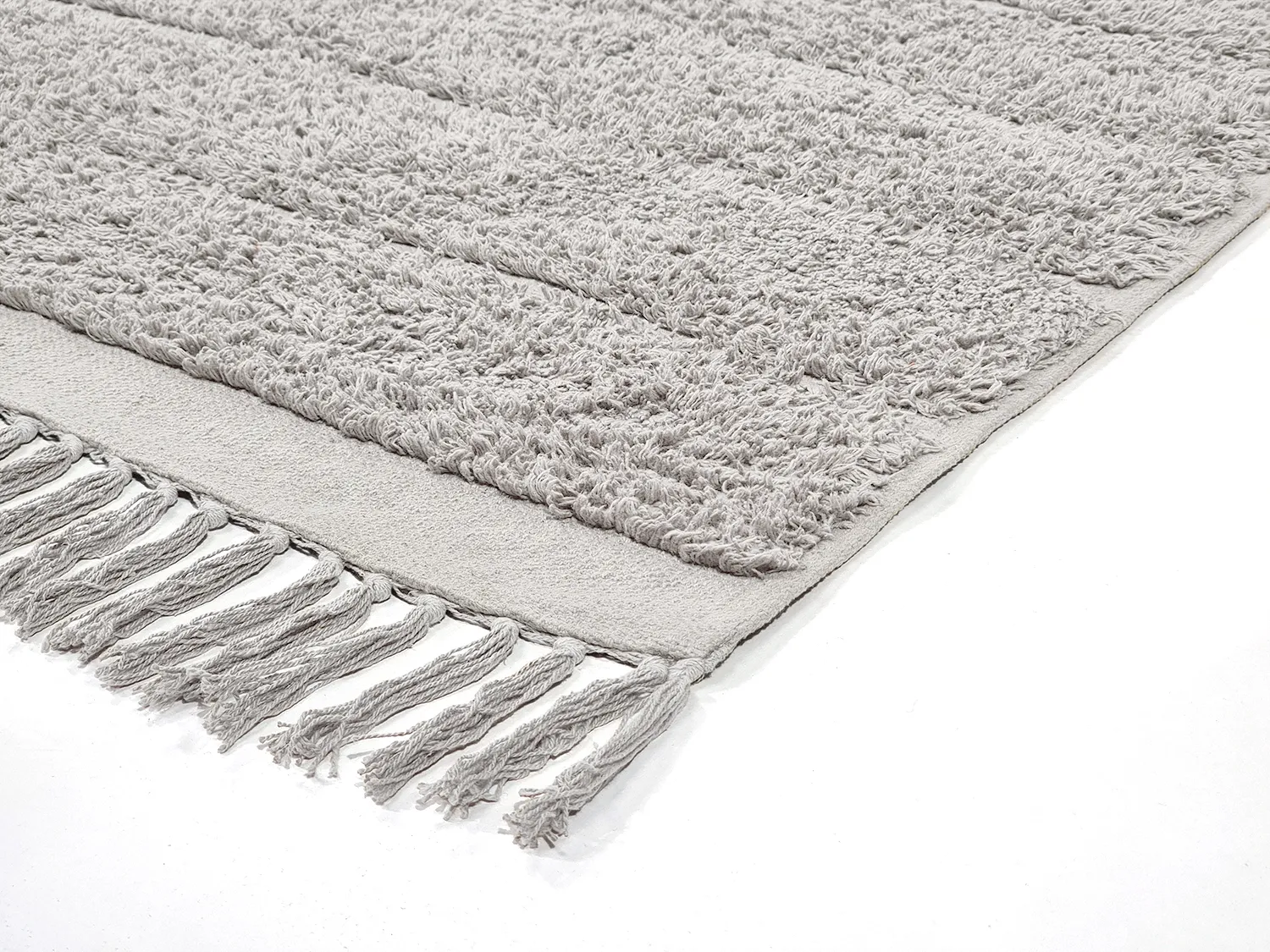 Tapis à poils longs - Willow Natural Cotton Shaggy (greige)