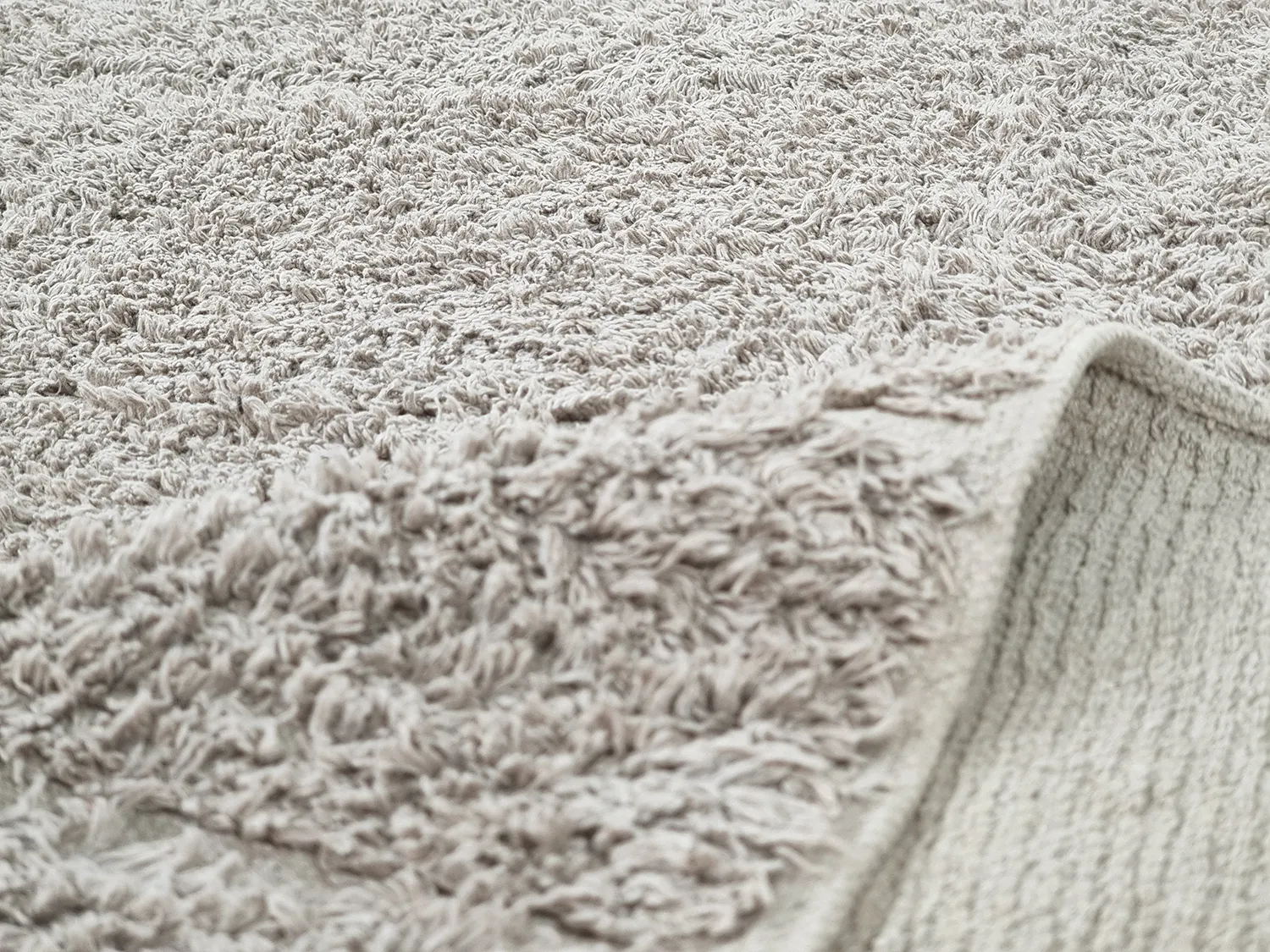 Tapis à poils longs - Willow Natural Cotton Shaggy (greige)