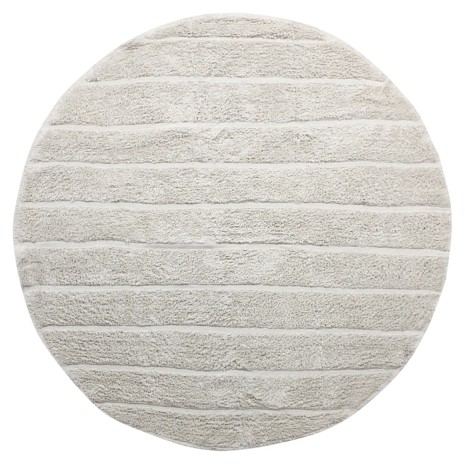Tapis rond - Willow Natural Cotton Shaggy (greige)
