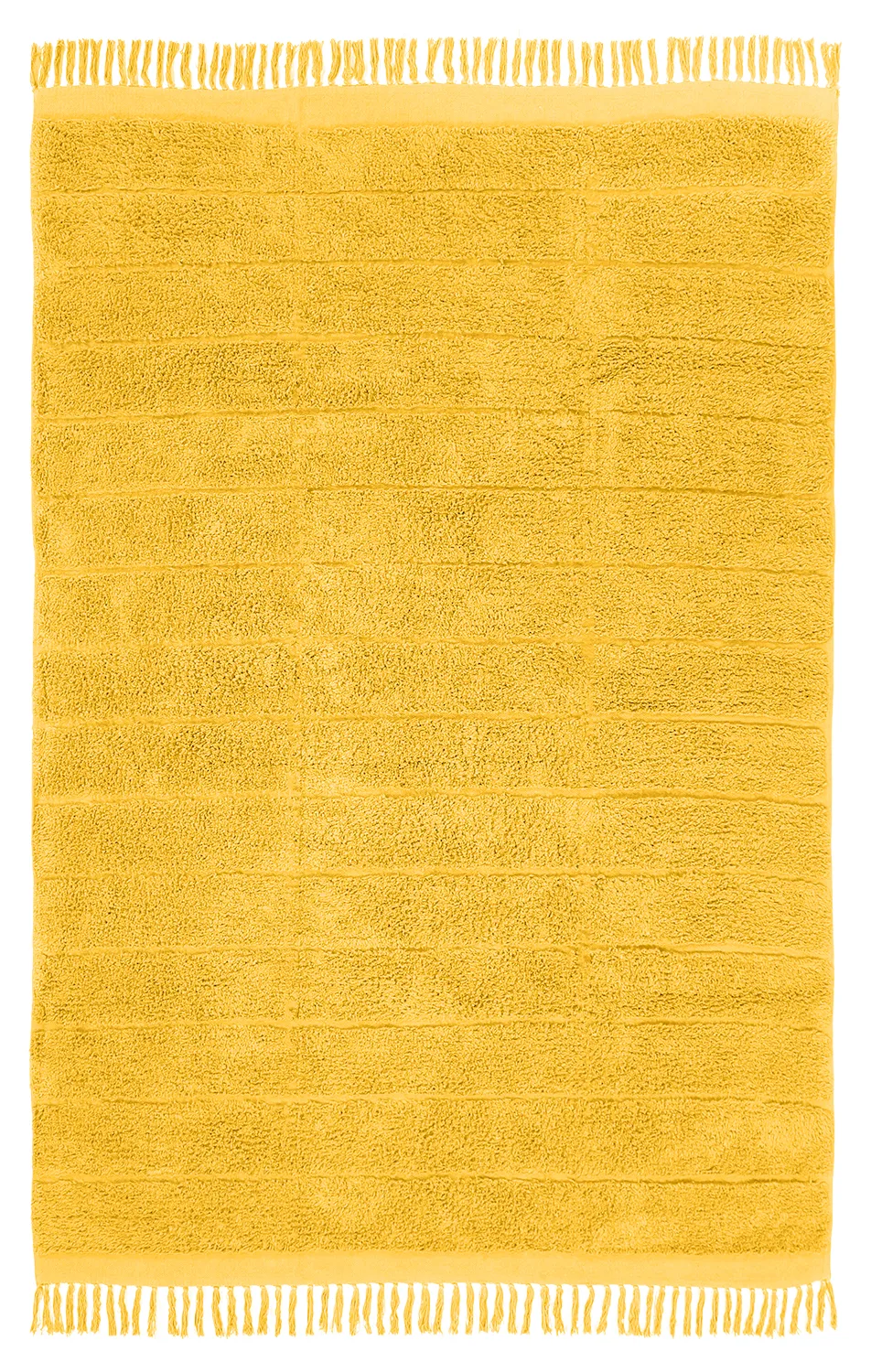 Tapis shaggy - Willow Natural Cotton Shaggy (jaune)
